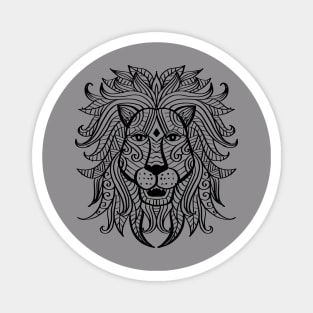 Zentangle Lion Magnet